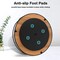 Lazy Susan Turntable Organizer for Cabinet Pantry Kitchen Countertop Refrigerator Cupboard, Pine Wood, 9", Carbonized Black